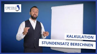 Kalkulation Gebäudereinigung Teil 2 Stundensatz Reinigungsfirma [upl. by Oisangi]