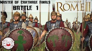 Total War Rome 2  Master of Carthage Tournament Finals  Battle 1 [upl. by Salohci]