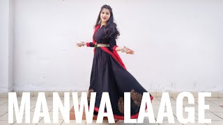 Manwa Laage Dance cover  Easy Semi Classical Dance on Manwa Laage  Vartika  Bollywood dance video [upl. by Nitsirk]