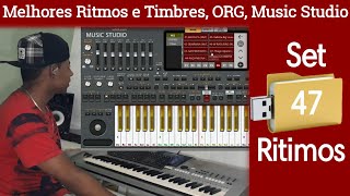 Melhores Ritmos e timbres para ORG e Music Studio Set com 47 Ritmos [upl. by Cohin]