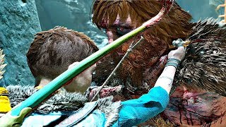 GOD OF WAR 4  Atreus Kills Modi Son of Thor [upl. by Hayarahs]