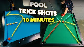 Ridiculous Pool Trick Shots  10 minutes of awesomeness PT2 [upl. by Dubois334]