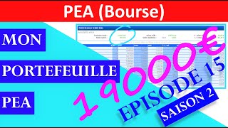 ✔️ MON PORTEFEUILLE PEA BOURSE  EPISODE 15 2021 [upl. by Tigges]