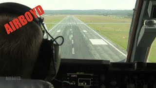 C17 Landing Cockpit View [upl. by Opal]