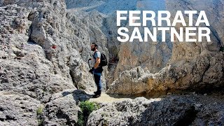 Ferrata Santner alle Torri del Vajolet Gruppo del Catinaccio  BZ 4 Agosto 2019 [upl. by Hestia]