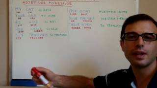 CLASES DE INGLES 19 Adjetivos Posesivos en Ingles [upl. by Monafo]