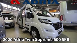 Adria Twin Supreme 600 SPB 2020 Camper Van 6 m [upl. by Stacee]