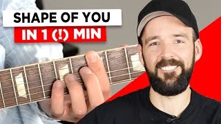 Gitarre lernen für Anfänger  Shape of you  sehr einfach [upl. by Blakelee30]