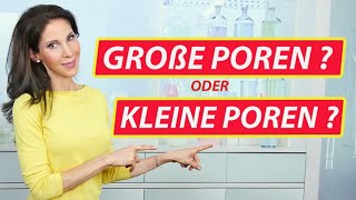 Große Poren verkleinern  Die 10 Top Tipps für feinere Poren 😊 [upl. by Airdnola]