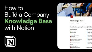 How to Build a Company Knowledge Base with Notion [upl. by Yzzo507]