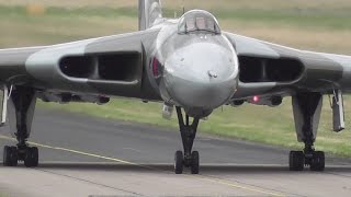 HOWL OF VULCAN GOES TO GOODWOOD FESTIVAL OF SPEED AMAZING SOUND FROM THE ENGINES pilot aviation [upl. by Jegar]