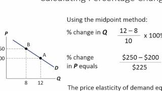 Economics Tutorial Calculating Elasticity of Demand and Supply [upl. by Adamo]