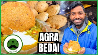 Best Bedai Breakfast in Agra Street Food  Veggie Paaji [upl. by Itteb]