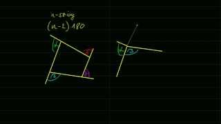 Bizonyítás sokszög külső szögeinek összege [upl. by Kial]