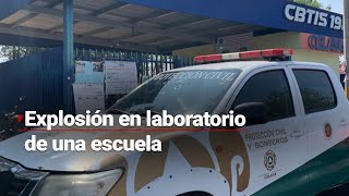 ¡TERRIBLE ACCIDENTE  Explosión en laboratorio en una escuela deja 41 estudiantes intoxicados [upl. by Montano]