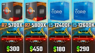 RYZEN 5700X vs RYZEN 5800X vs i512400F vs i512600K  Test in 6 Games [upl. by Seto]