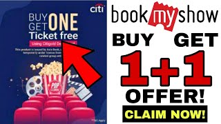 Buy 1 Get 1 Ticket Offer in Bookmyshow  Bookmyshow Coupon Code  Bookmyshow Offers Today [upl. by Sivia]