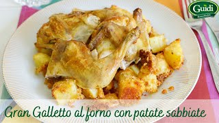 Gran Galletto con patate sabbiate Ricette al forno  Società Agricola Guidi di Roncofreddo [upl. by Natanhoj]