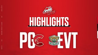 Prince George Cougars at Everett Silvertips 17  WHL Highlights 202324 [upl. by Lehcear126]