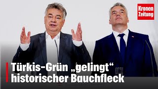 Vertrauen weg TürkisGrün „gelingt“ historischer Bauchfleck  kronetv NEWS [upl. by Mackenzie]