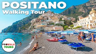 Positano Italy  The Amalfi Coast Walking Tour  4K with Captions [upl. by Hawkins587]