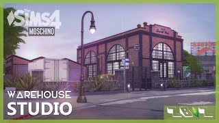 Warehouse Photo Studio 📷  The Sims 4 Moschino SP  Speed Build  Download Links [upl. by Eidnim337]