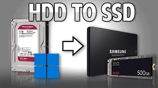 How to Move Windows from a Hard Drive to an SSD  EASIEST METHOD [upl. by Murial973]