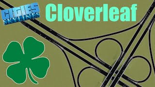 Jak zbudować węzeł typu koniczynka  Cloverleaf Interchange  Cities Skylines [upl. by Oinotnaocram963]