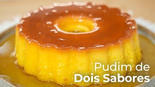 PUDIM DE DOIS SABORES MUITO DELICIOSO E FÁCIL DE FAZER [upl. by Ccasi]