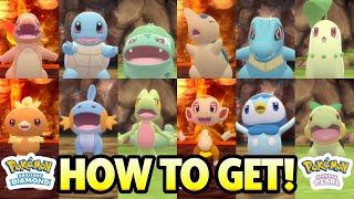 How to get ALL STARTER POKEMON in Pokemon Brilliant Diamond Pokemon Shining Pearl [upl. by Stefa]