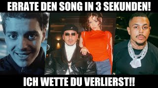 ERRATE DEN SONG IN 3 SEKUNDEN CHALLENGE  Versuche den Song zu erraten  Deutschrap Edition [upl. by Babb563]