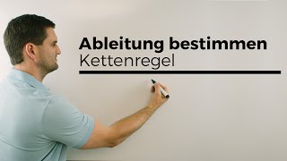 Kettenregel zum Ableiten Verkettungen Ableitung Funktionen  Mathe by Daniel Jung [upl. by Shannen849]