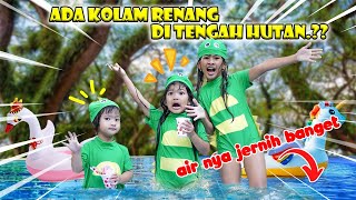 DISTA BUAT KOLAM RENANG DI TENGAH HUTAN😍 AIRNYA DINGIN BANGET viralvideos [upl. by Aniahs]