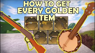 How To Get Every Golden Item The Wild West Roblox [upl. by Acisse]