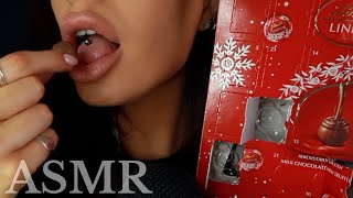 ASMR  eating advent calendar chocolate 🍫 🎄mini mukbang [upl. by Eiser449]