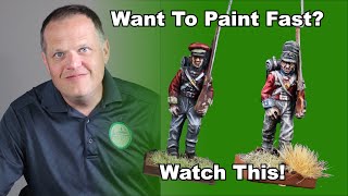 PAINTING WARGAMING MINIATURES FASTThe ULTIMATE way  Napoleonics  Historical Models  Warhammer [upl. by Nonnarb]