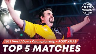 Top 5 Matches  2023 World Darts Championship  Post Christmas [upl. by Elyak]