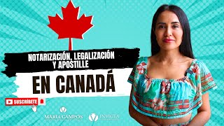 Notarización legalización y apostille en Vancouver Canadá ¿Para qué sirven [upl. by Emelina]