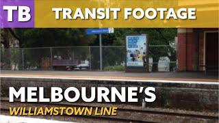 Melbournes Williamstown Line  Transit Footage [upl. by Acul878]