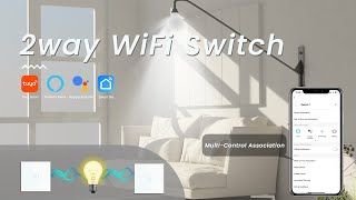 Bseed WiFi 1 Gang 2 Way Light Switch Install and Connect With Caption [upl. by Iegres]