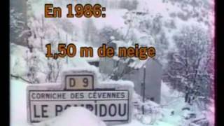 Tempête de neige de 1986 au Pompidou Lozère Partie 1 [upl. by Ier]