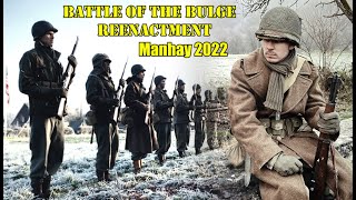 AMAZING WW2 Battle of the Bulge Reenactment BIG Event with FANTASTIC Displays  Manhay 2022 PART1 [upl. by Le196]