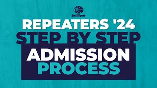 REPEATERS 2024  Step By Step Admission Process resultsmatter [upl. by Roddie870]