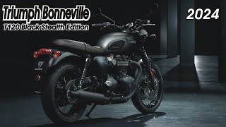 2024 Triumph Bonneville T120 Black Stealth Edition [upl. by Won]