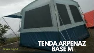 Review Tenda Arpenaz Base M saat di guyur hujan deras masih tangguh arpenaz quechuacamping [upl. by Etnuaed]