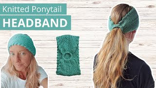 SENTRO Winter Running Gear Easy Cable Knit Headband Ponytail Tutorial for Beginners [upl. by Asereht521]