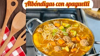 Albóndigas con Spaguetti una delicia 😋 [upl. by Eidua]