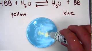 bromothymol blue and Le Chateliers Principle with acidbase equilibrium [upl. by Harraf]