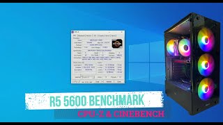 R5 5600 Benchmark CPU Z And Cinebench R20  Single Core amp Multicore [upl. by Tiffi112]