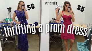 THRIFTING MY PROM DRESS [upl. by Nathanoj180]